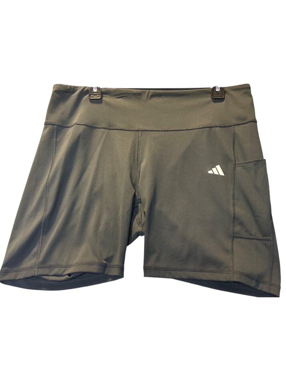 Adidas Womens Plus Size 3X Black Shorts W Side Pocket Performance Fit Moisture